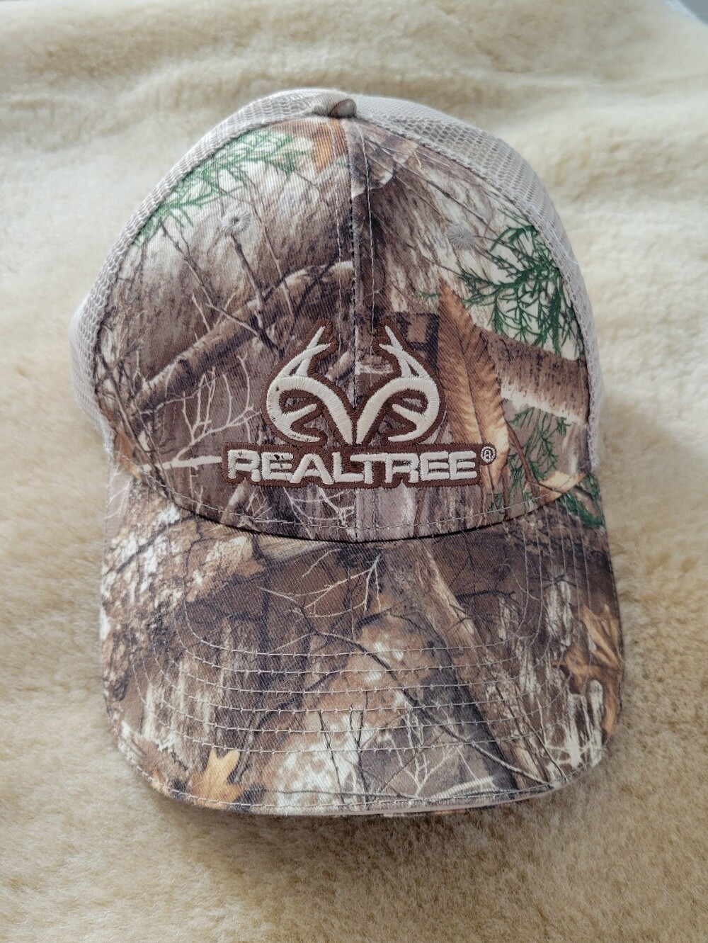 Realtree Camouflage Brown Tan Mesh Back Hat